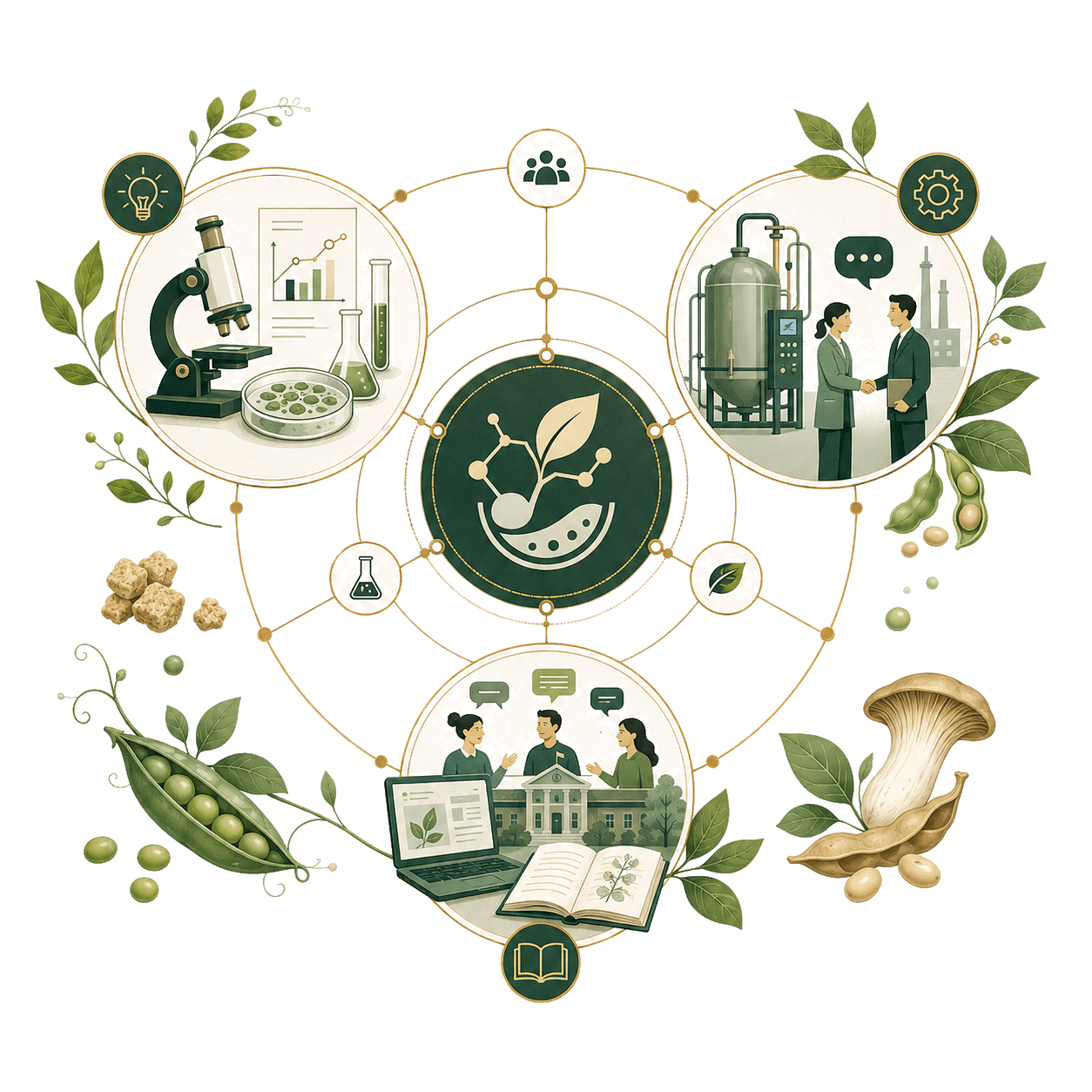 Research, industry and academia connected in one alternative-protein ecosystem
